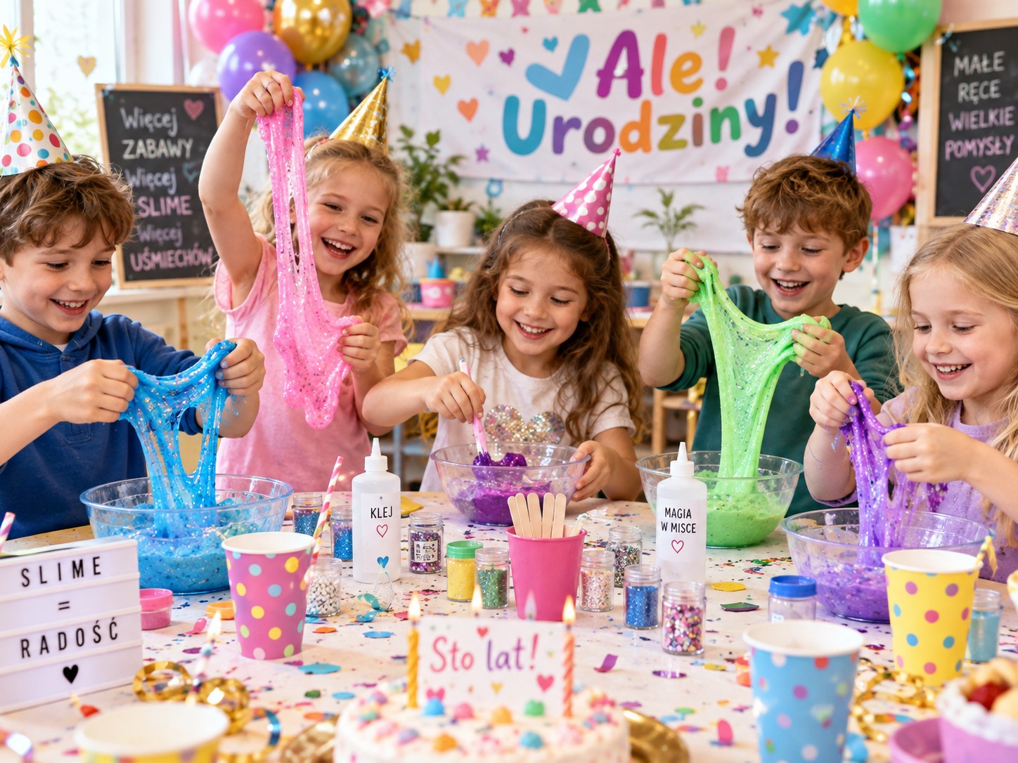 Dzieci podczas urodzin Ale! Nauka